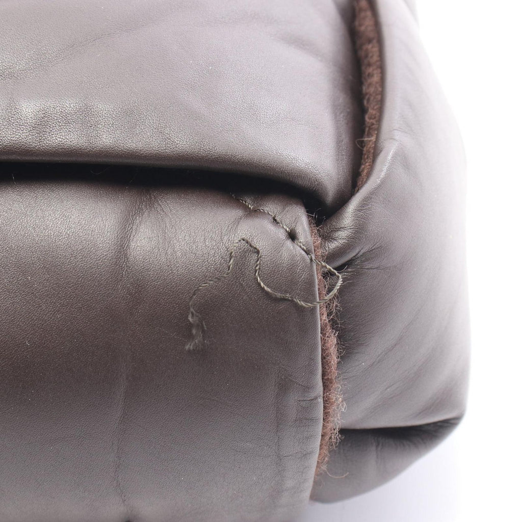 Bottega Veneta Tote Padded Quilted Dark Brown Leather Intrecciato — view 5
