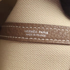 Hermes Tote Garden File PM Beton Etoupe Canvas Leather — view 4