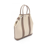 Hermes Tote Garden File PM Beton Etoupe Canvas Leather — view 2