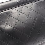 Chanel Shoulder Bag Quilted Black Leather — view 7