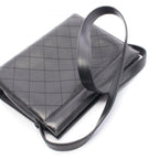 Chanel Shoulder Bag Quilted Black Leather — view 9