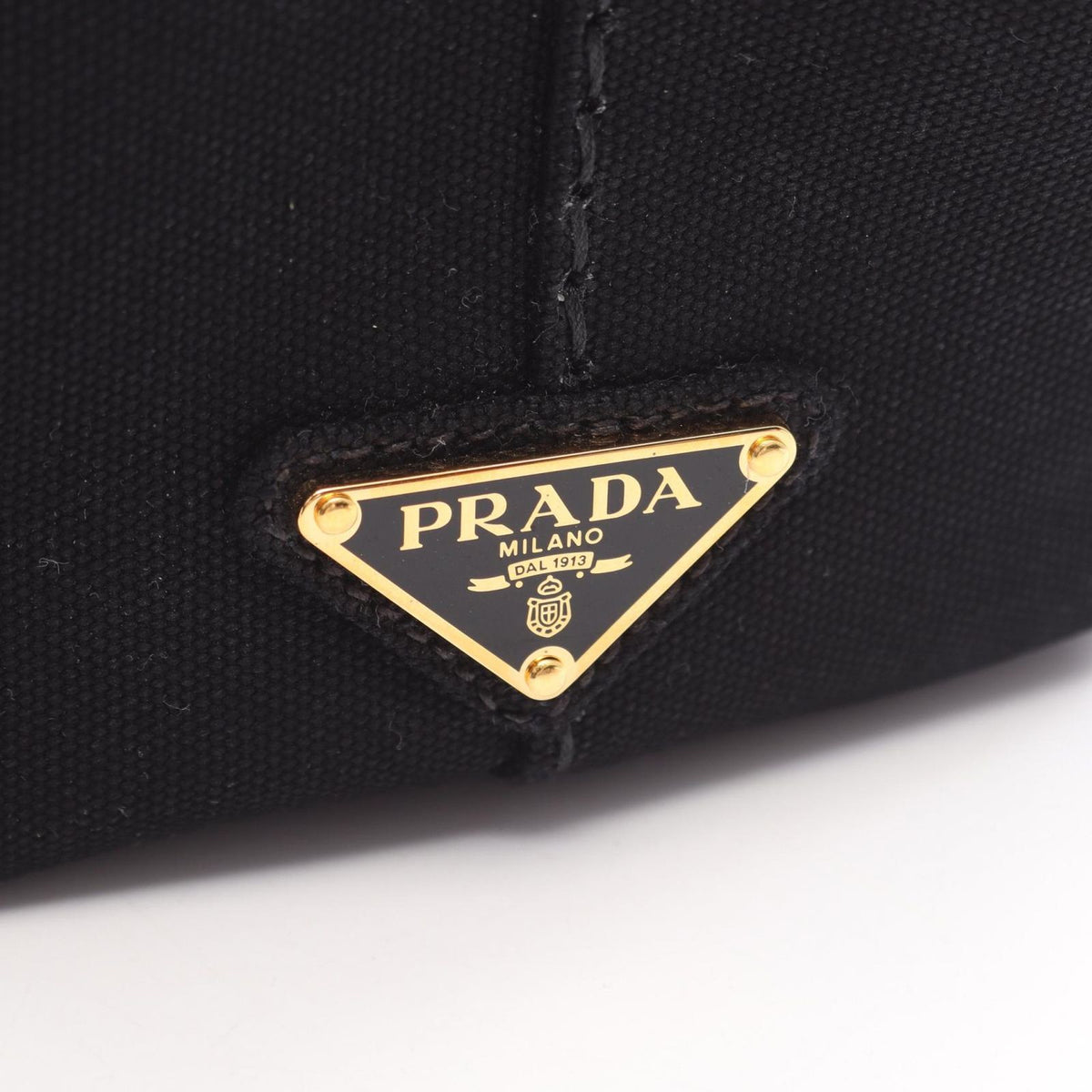 Prada Tote Canapa 2-Way Black Canvas — view 5