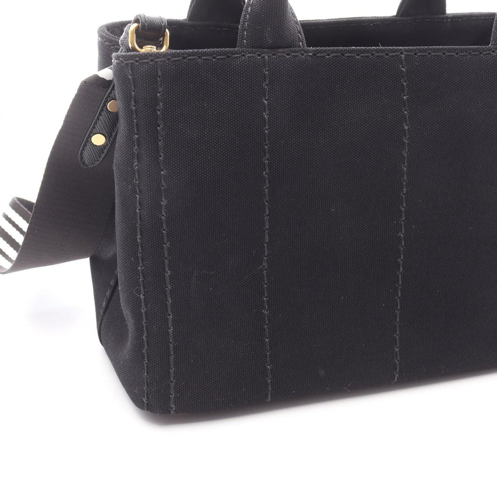 Prada Tote Canapa 2-Way Black Canvas — view 8