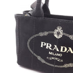 Prada Tote Canapa 2-Way Black Canvas — view 7