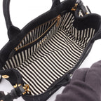 Prada Tote Canapa 2-Way Black Canvas — view 3