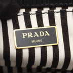 Prada Tote Canapa 2-Way Black Canvas — view 4