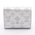 Louis Vuitton Bifold Wallet Portefeuille Iris Compact Silver Leather