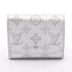 Louis Vuitton Bifold Wallet Portefeuille Iris Compact Silver Leather