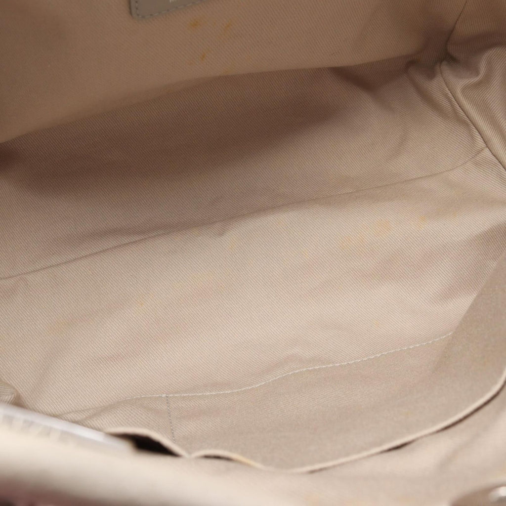 Chanel Tote Deauville Ivory Leather Chain MM — view 6