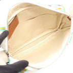 Loewe Shoulder Bag Paula's Ibiza Water Lily White Green Orange Canvas Leather — view 3