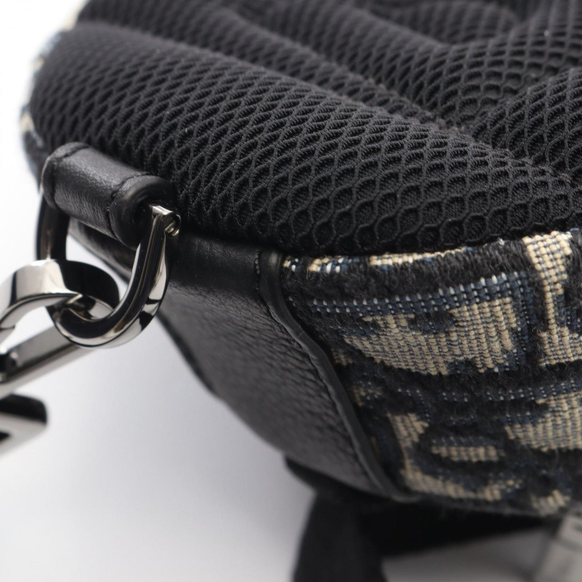 Dior Waist Bag Scarab White Black Beige Navy Canvas Leather — view 6