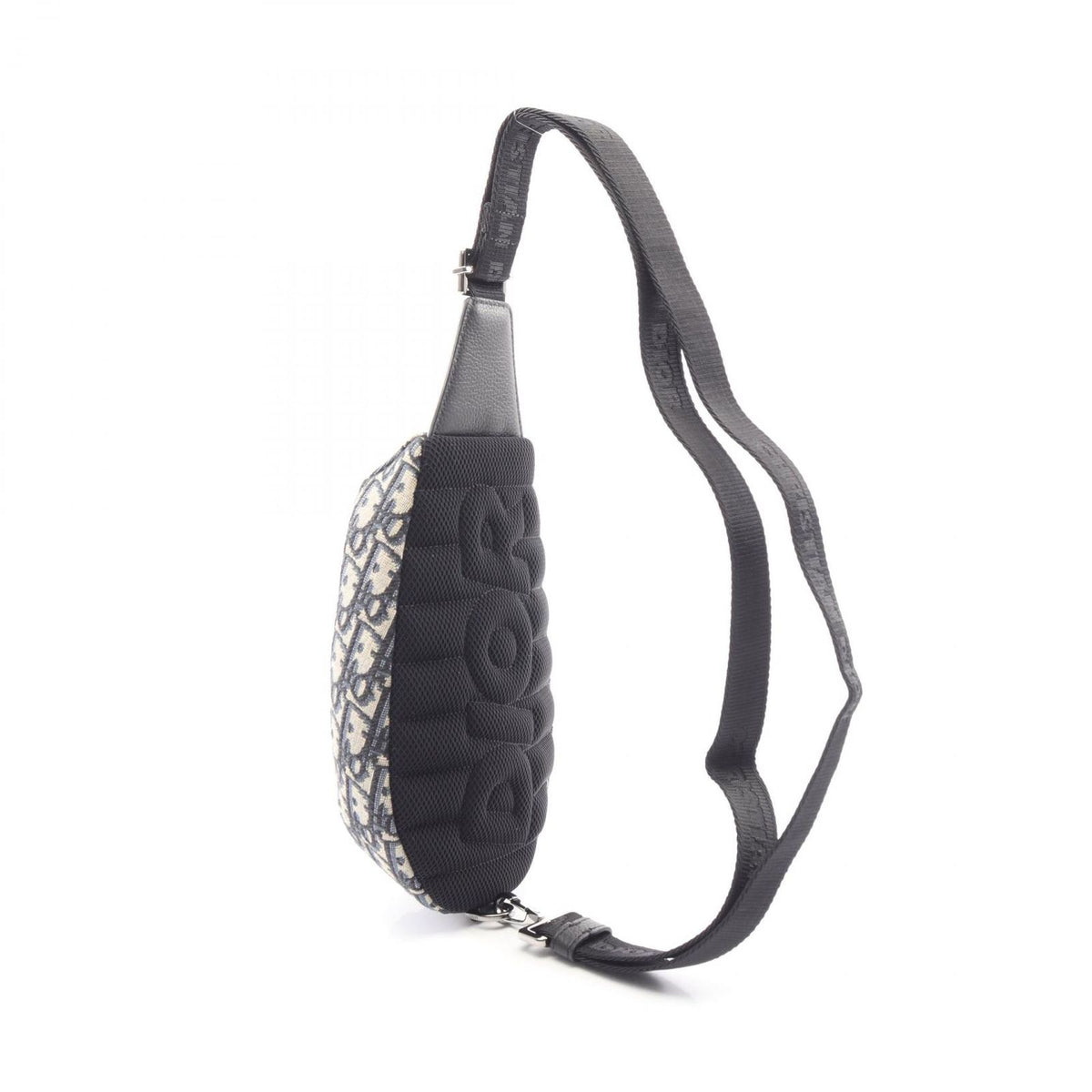 Dior Waist Bag Scarab White Black Beige Navy Canvas Leather — view 2