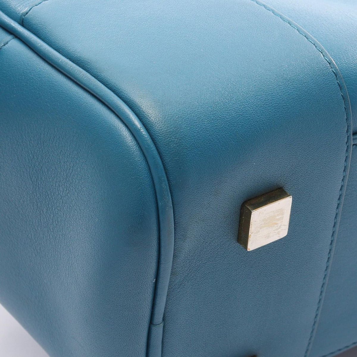 Loewe Handbag Amazona 19 Square 2-Way Rag-n Blue Leather — view 7