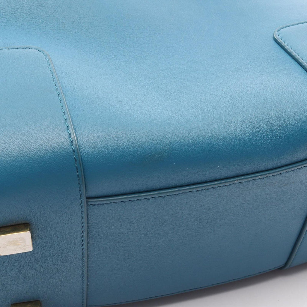 Loewe Handbag Amazona 19 Square 2-Way Rag-n Blue Leather — view 6