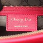Dior Handbag Lady Dior Large Cannage 2-Way Pink Leather Lady Dior Tote — view 4