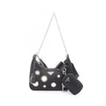 Prada Shoulder Bag Edition Black Nylon Saffiano Leather Mirror Taste