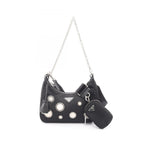 Prada Shoulder Bag Edition Black Nylon Saffiano Leather Mirror Taste