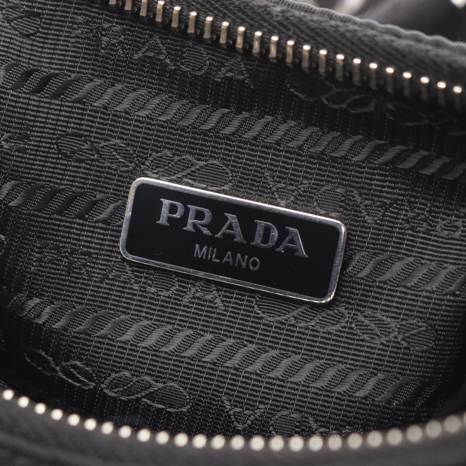 Prada Shoulder Bag Edition Black Nylon Saffiano Leather Mirror Taste — view 4