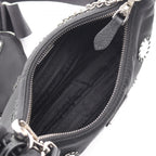 Prada Shoulder Bag Edition Black Nylon Saffiano Leather Mirror Taste — view 3