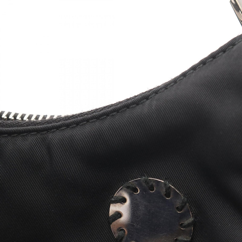 Prada Shoulder Bag Edition Black Nylon Saffiano Leather Mirror Taste — view 7