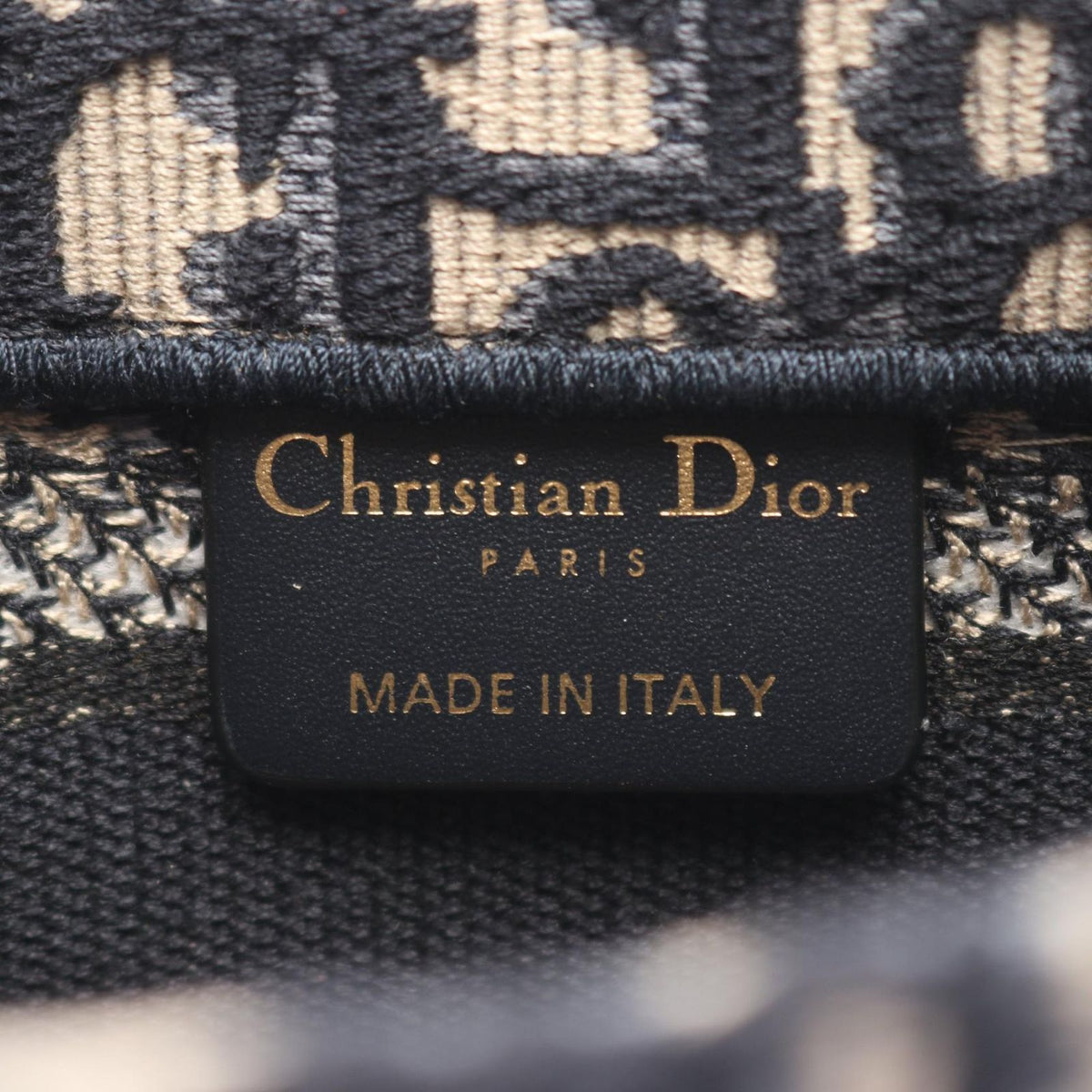 Dior Tote Book Mini Oak 2-Way Navy Canvas — view 4
