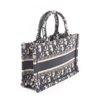 Dior Tote Book Mini Oak 2-Way Navy Canvas — view 2