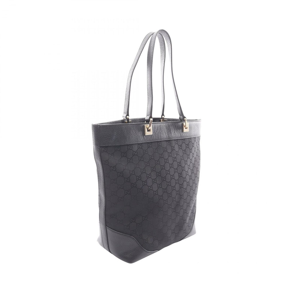 Gucci Tote GG Pattern Black Nylon Leather — view 2