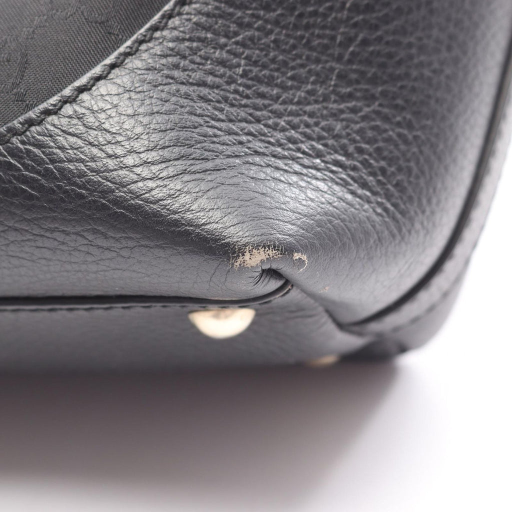 Gucci Tote GG Pattern Black Nylon Leather — view 9