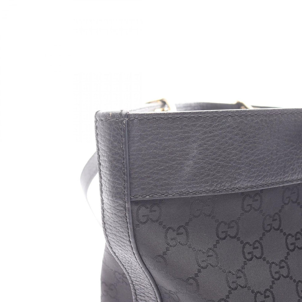 Gucci Tote GG Pattern Black Nylon Leather — view 7
