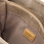 Fendi Tote Zucca Beige Canvas Leather Handbag — view 5