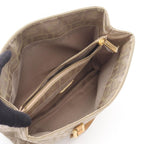 Fendi Tote Zucca Beige Canvas Leather Handbag — view 3