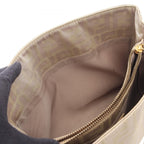 Fendi Tote Zucca Beige Canvas Leather Handbag — view 6