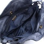 Loewe Shoulder Bag Anagram Navy Leather — view 3