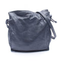 Loewe Shoulder Bag Anagram Navy Leather