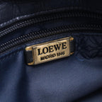 Loewe Shoulder Bag Anagram Navy Leather — view 4