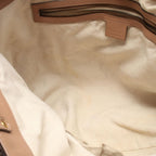 Gucci Handbag Scarlet Brown Pink Beige Canvas Leather Tote — view 5