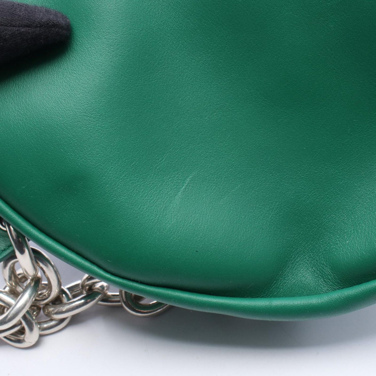 Bottega Veneta Waist Bag the Chain Pouch Mini the Green Leather — view 5