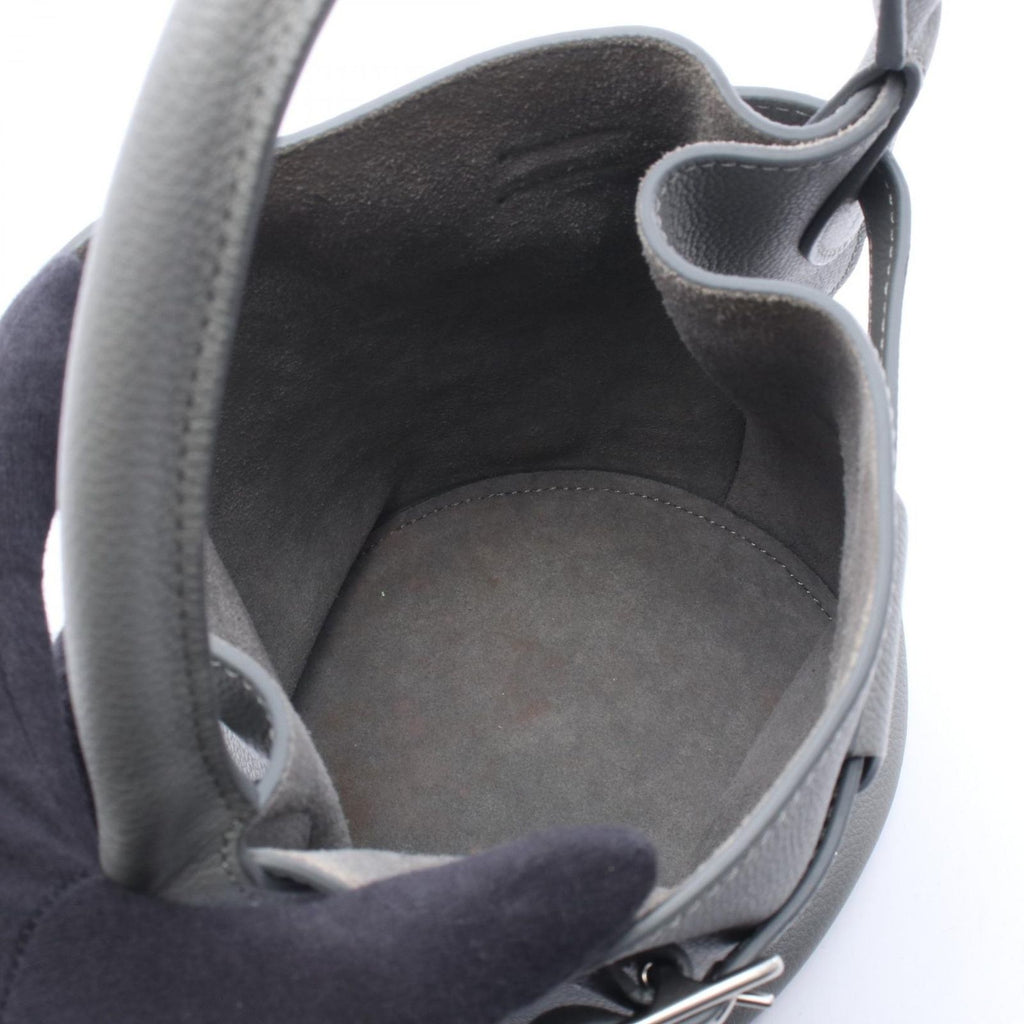 Celine Handbag Big Bag Bucket Nano Gray Leather Big Hand — view 3