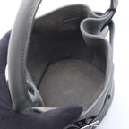 Celine Handbag Big Bag Bucket Nano Gray Leather Big Hand — view 3