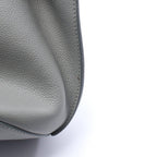 Celine Handbag Big Bag Bucket Nano Gray Leather Big Hand — view 8