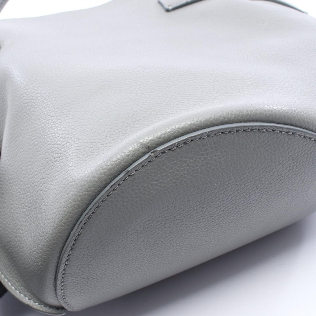 Celine Handbag Big Bag Bucket Nano Gray Leather Big Hand — view 6
