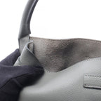 Celine Handbag Big Bag Bucket Nano Gray Leather Big Hand — view 7