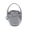 Celine Handbag Big Bag Bucket Nano Gray Leather Big Hand