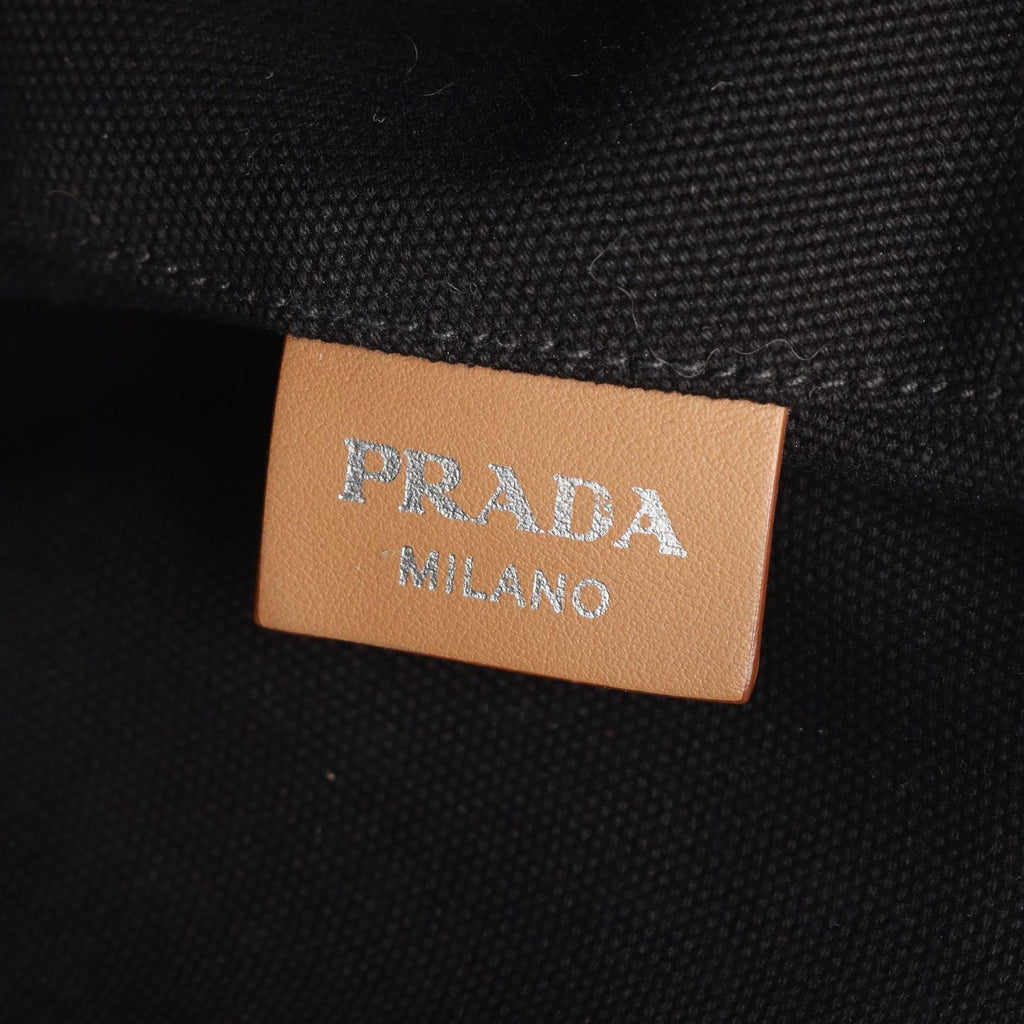 Prada Tote Canapa 2-Way Black Canvas — view 4