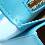 Loewe Shoulder Bag Goya Turquoise Leather — view 6