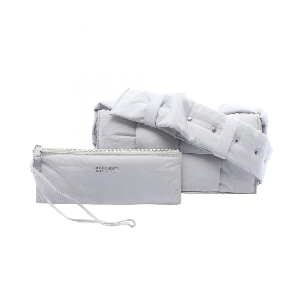 Bottega Veneta Shoulder Bag Padded Tech Cassette Gray Nylon