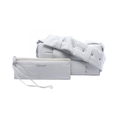 Bottega Veneta Shoulder Bag Padded Tech Cassette Gray Nylon