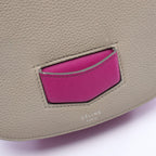 Celine Shoulder Bag Trotter Small Bicolor Gray Purple Leather — view 7