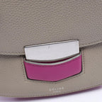 Celine Shoulder Bag Trotter Small Bicolor Gray Purple Leather — view 8