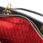Dior Handbag Lady Dior Large Cannage Black Leather Lady Dior 2-Way Tote — view 9